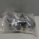 BQLZR Black Luggage Wheels Replacement Plastic Left & Right Swivel Luggage Suitcase Caster Wheels with 4 Holes,Hole Pitch (1.3"/1.54"/1.77"/1.18") 360 Degree Rotation (W041-2-Small)