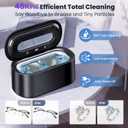 Ultrasonic Jewelry Cleaner, 48KHz Professional Ultrasonic Cleaner for Eyeglasses, Rings, Retainers, Dentures, 30W Jewelry Cleaner Ultrasonic Machine with Dual Cleaning Modes, Digital Timer
