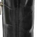 Vince Camuto Women's Sangeti Wide Calf Stacked Heel Knee High Boot, Black, 11)