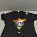 Women Cinco de Mayo Golf Ball With Sombrero Margarita Golfer T-Shirt, S