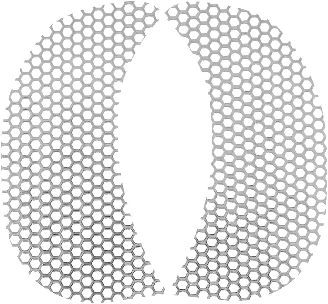 Motorcycle Fairing Mesh Grill Side Vent Screen for Harley Road Glide 2015-2024 Custom FLTRX Special FLTRXS Glide Ultra FLTRU FLTRUSE (Chrome)