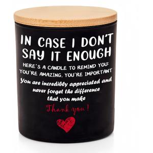 Thank You Gifts for Women-10 Oz Vanilla Lavender Candle-Inspirational Galentines Valentines Day Gift for Coworkers Boss Teachers Nurses Friends