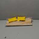 Sopicoz Table Legs 16 inch Wood Furniture Legs for Coffee Table End Table Mid-Century Modern DIY Furniture Tapered Natural Threaded M8 Hanger Bolts Pack of 4