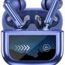 Wireless Earbuds Bluetooth Headphones, Ear Buds with Touch Screen, ANC ENC Noise Cancelling Transparency Mode, 40H Stereo Deep Bass, IPX7 Waterproof, Clear Calls, 5 EQ for iOS Android (Dark Blue)