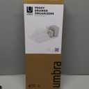 Peggy Kitchen Drawer Cupboard Organizer Tray - Adjustable Storage System For Food Containers, Cookware, Serveware, Utensils and More, White (Medium Set of 2)