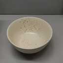 Creative Co-Op Farmhouse Stoneware Bowl, White Speckled Glaze