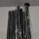 Black Shower Curtain Rod Tension 30 to 80 Inch,1 Inch Diameter Adjustable Tension Curtain Rod No Drilling,Shower Rods for Bathroom,No Rust