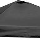 Pop up Canopy Tent Replacement Top only Suitable for Straight Leg Without Central Pole Canopy, Width of 118x118 inches, excluding Tent Frame, Black