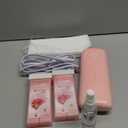 Roll on Wax Kit, Smart Wax Roller Kit with Automatic Cooling System, No Burns, Safe and Easy Waxing Kit for Women and Man at Home, 2 Waxing Cartridges & 50 Waxing Strips Included. (Coral Pink)