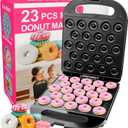 23 Mini Donut Maker Machine – Electric Donut Maker, Non-Stick, Fast Heating, Easy to Use for Home and Restaurants, Perfect for Breakfast, Snacks, Kids Parties, Gift Idea - Makes 23 Doughnuts at Once