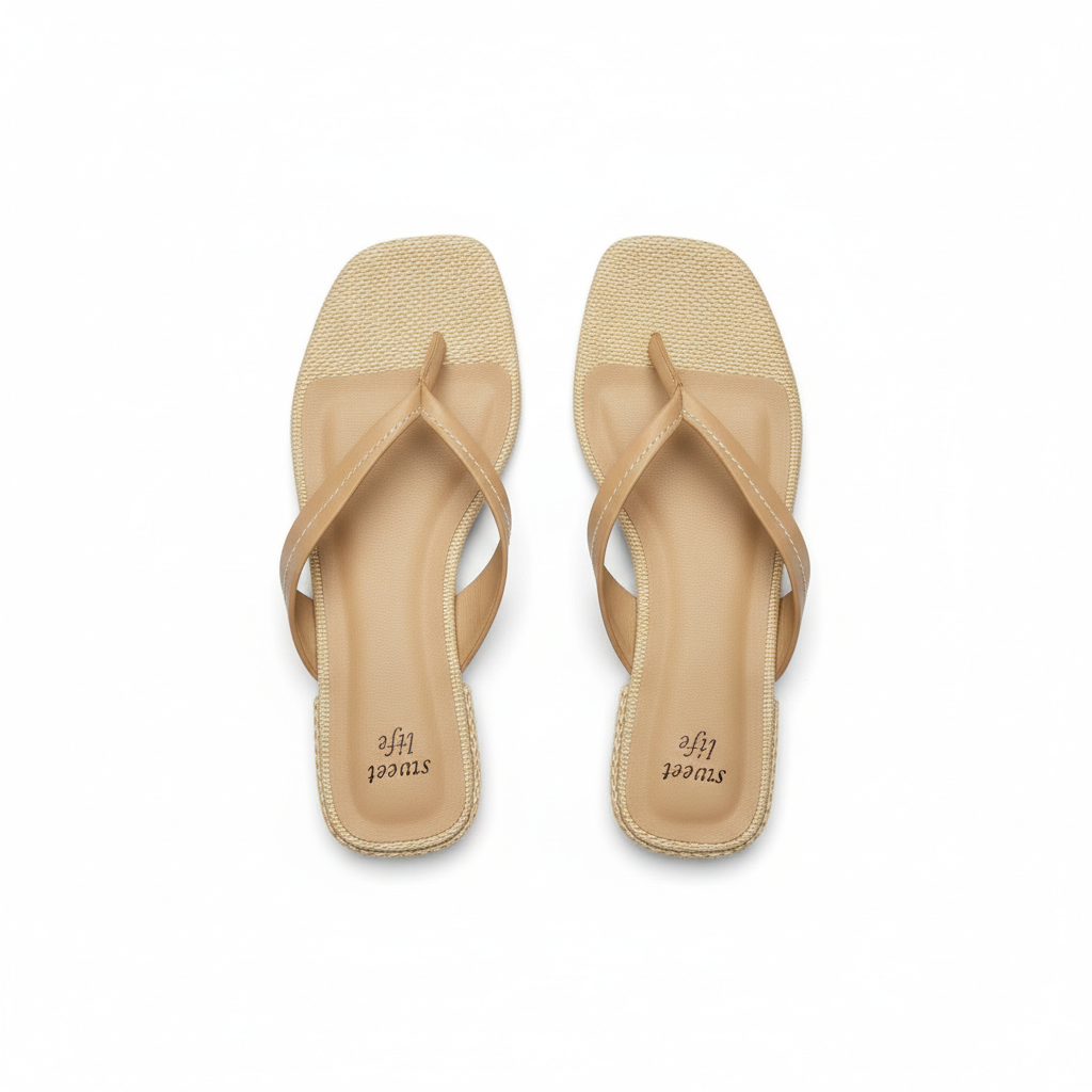 Sweet Life Helen Tan, Flip flop, Beige, 9.5