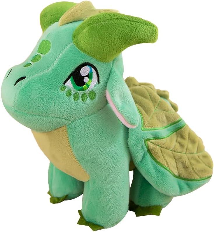 9" Dragon Plush Dragon Doll Toys Figures Stuffed Animals for Adult Kids Birthday Gifts (Light Green)