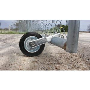 Mofeez Gate Wheel for Metal Swing Gate with 1-5/8" Thru 2" Gate Frames, Gate Support Wheel for Chain Link Fence, Prevent Gate from Dragging