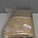 Lahome Modern Rainbow Easy Jute 3x5 Patio Rug, Washable Rugs for Entryway Farmhouse Non Slip Indoor Door Mat, Contemporary Throw Carpet for Entry Mudroom Porch Decor (Nature/Bi-color Rainbow)