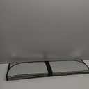 Motor Trend Gray Accordion Folding Car Windshield Sun Shade - Blackout Sun Visor for Car Windshield - Foldable Jumbo Sunshade and Front Window Truck Sun Screen for UV Sun Protection - 66 x 27