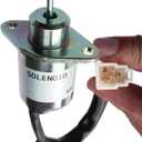 FridayParts 12V Fuel Shutoff Solenoid 17454-60010 17594-60014 Compatible for Kubota 05 Series BX2200 D905 D1005 D1105 V1205 V1305 V1505 V1505T Replacement