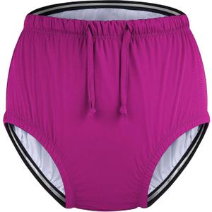 Special Needs Reusable Swim Diaper Waterproof & Leakproof Incontinence Swimwear for Toddler, Youth & Adult, Unisex Cloth Diaper Cover (Fuchsia, 3-4T)
