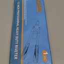 Meiwaltee 13" Rivet Gun, 1/4 Pop Rivet Gun with 100 Pcs Rivets, Manual Hand Heavy Duty Riveter with 5 Nosepieces for Plastic Metal,Aluminum, Plastic, Tube Stock,Gutter & Automotive.