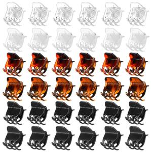 36pc Small Claw Clips  1 Inch Durable Hair Clips for All Hair Types | Professional Styling & Sectioning Clips | Quality Women's Hair Accessories  36pc Value Pack (Multicolor)