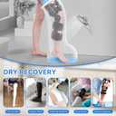 Waterpoof Extra Wide Full Leg Cast Cover for Shower after Surgey with Non-Slip Bottom, Extra Large Cast Protector for Leg knee Surgeries, Large Cast, Knee Immobilizer/Brace, Surgeries Boots, Reusable