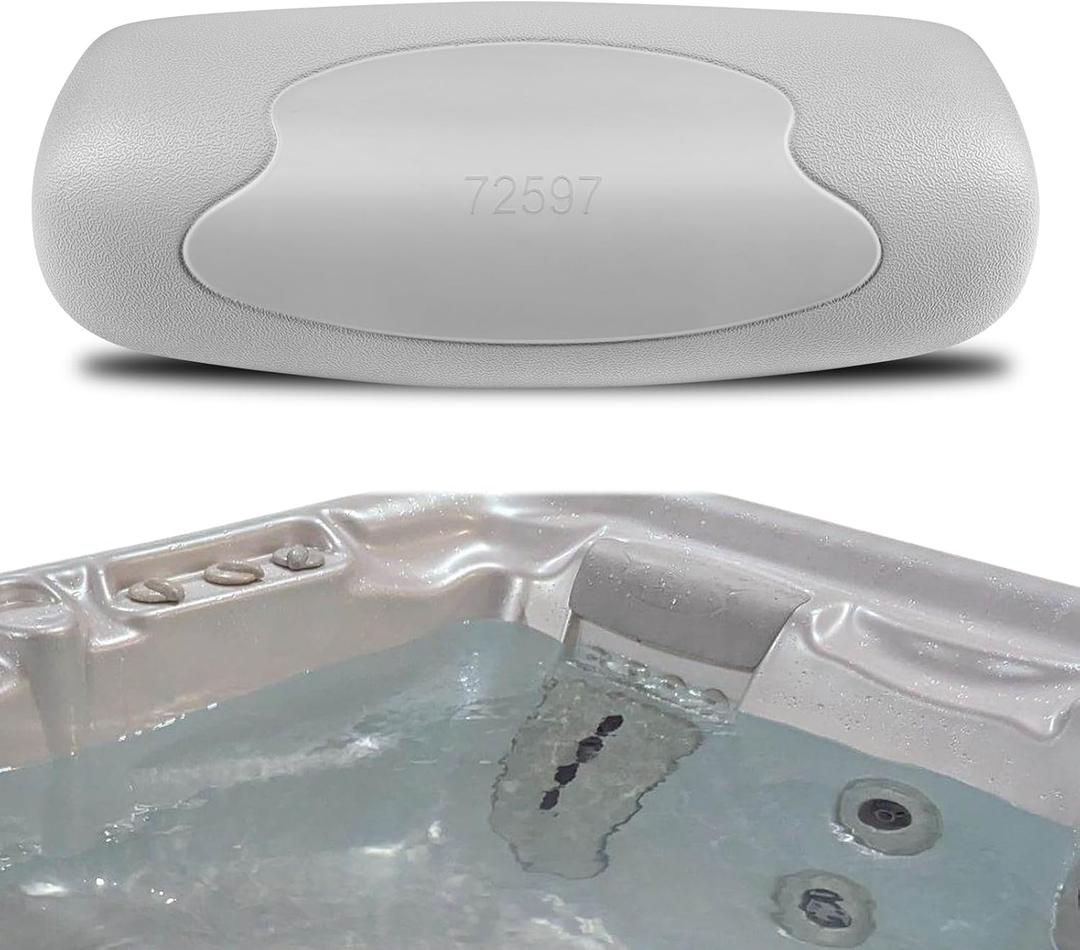 72597 72596 Spa Neck Pillow for Hot Spring Highlife Series Spas 2002-2007 Fits Aria Envoy Grandee Jetsetter & More, Hot Tub Spa Head Rest Pillows Replacement for Watkins Hot Spring Spas Pillow 73339