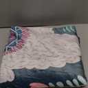 Alpaca Botanical Throw Blanket Cozy Plush Boho Bohemia Llama Flannel Fleece Ultra Soft Blankets Lightweight Fuzzy Party Blanket Gifts for Adult Bed Couch Sofa Kids 60"x50"