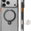 TORRAS Ostand Q3 Air for iPhone 17 Pro Max Case with 360 Magnetic Stand, Fit for MagSafe, Mil-Grade Drop Tested, Camera Control Button, Shockproof Phone Case for iPhone 17 Pro Max 6.9", Shadow Black