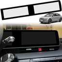 BestEvMod for Ioniq5 Screen Bezel Protector Accessories,Navigation Touchscreen Screen Brezel Compatible with Hyundai Ioniq 5 2022-2024 Accessories (upgraded Matte Black/Matte Screen Protector)