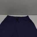 Hanes Women's Jersey Pocket Shorts, Drawstring Cotton Jersey Shorts, 7" Inseam Navy M