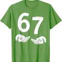 Funny Six Seven 6 7 Meme Gen Alpha Slang 6 7 Hands T-Shirt Medium