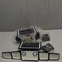 Onforu 6000LM Solar Lights Outdoor, 5 Heads Solar Security Lights with Remote Control, IP65 Waterproof Motion Sensor Lights 3 Modes Flood Lights for Wall, Porch, Yard, Outside, 2 Pack