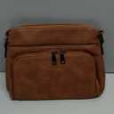 MASINTOR Crossbody Purse Bags for Women, Multi-Pocket Soft Leather Shoulder Purse with Tassel, Lightweight Travel Handbag (Mocha Brown)