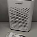 Air Purifier for Large Room, Cleans 2, 400 ft² in 30 Mins, 3-Stage True HEPA, 360° Airflow, Large Touch Display Control, Real-Time Air Quality (PM2.5) Display, Ultra-Quiet 20dB Sleep Mode, Bright White