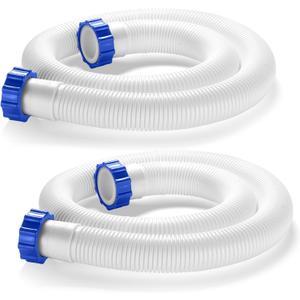 2 Pcs Pool Hoses for Above Ground Pools 1 1/2 Inch Diameter 59" Long Pool Pump Hose Replacement Filter Pump Hose Accessories