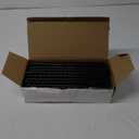 Binditek 100 Pack Plastic Binding Comb Spines, 1/2 Inch Diameter, 90 Sheet Capacity, for Letter Size, Black, for Students and Coworkers