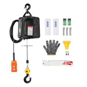 VEVOR 3-in-1 Electric Hoist Winch, 1100lbs 1500W Portable Power Winch Crane, 110V/120V 22.9 ft Lifting Height, 13 ft/min with Manual, Wired and Wireless Remote Control, Overload Protection
