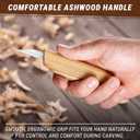 BeaverCraft Wood Carving Detail Knife C15 1.4" Whittling Knife for Detail Woodcarving Craft Knife - Chip Carving Knife Wood Carving Tools for Beginners and Kids