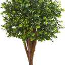 Nearly Natural 4 Eucalyptus Artificial UV Resistant Indoor/Outdoor Silk Trees, Green, 18x20x4 Ft