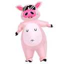 KOOY Inflatable Pig Costume, Pig Costume Adult Inflatable Costumes Adult Size Full Body Blow up Costumes for Adults Women Men Inflatables Fancy Funny Suit for Halloween Party