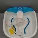 Homedics Bubble Mate Foot Spa, Toe Touch Controlled Foot Bath with Invigorating Bubbles and Splash Proof, Raised Massage Nodes and Removable Pumice Stone