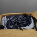 Air Mattress Queen with Built in Pump,18'' Inflatable Mattress of Vertical Beams,Self Inflatable/Deflation Blow Up Mattress in 3 Mins,Flocked Top Airbed with Carry Bag for Home, Camping (Blue)