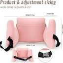 Hysterectomy Recovery Pillow, Post-Surgery Cushion for Abdomen C-Section Tummy Tuck Lumpectomy Myomectomy Patients Must Haves Abdominal Pillow with Pocket (Lght Pink)
