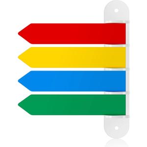 BBTO 1 Pc Exam Room Flags Pack 7 Inches Long Door Flags Primary Colors Chamber Room Status Indicators Signal Sign for Doctors Offices Hospitals and Clinics Supplies