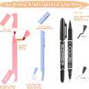 Bible Journaling Kit, Include 6 Bible Highlighters and 6 Pens No Bleed, 90 Laminated Bible Tabs, Magnetic Bookmarks, Sticky Notes, Study Supplies Essentials Set for Women & Men