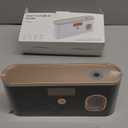 Toothbrush Holders for Bathrooms, Toothbrush Holder Wall Mounted with Toothpaste Dispenser, Rechargeable Cordless Wall Mounted Tooth Brushing Holder (Black Rose Gold)