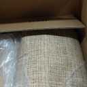 Scalloped Tan Washable Rugs 10x13 Rug for Living Room Non-Slip Solid Jute Modern Minimalism 10 x 13 Rug Low-Pile Carpet for Bedroom Dining Nursery Mat with Rubber Back