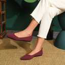 Bealin Womens Flats Dressy Pointed Toe Knit Ballet Shoes Confortable Women Soft Flats Shoes Slip On Loafer Shoes (8.5)