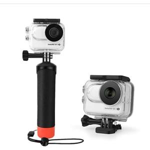 LEWOTE Waterproof Case&Floating Hand Grip Compatible with Insta360 GO 3S, Protective Underwater Dive Housing Shell with Bracket Accessories