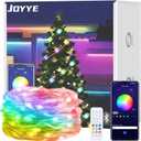 Funio 24-Foot Smart USB Fairy LED Strip Lights with App & Remote Control - Color Changing, DIY, Music Sync & Timer Modes, IP20 Waterproof, Ideal for Festival/Party/Christmas Decorations/Room