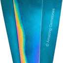 Amazing Gemstone Aqua Aura Quartz Crystal Pendulum for Divination - Certified Dowsing Crystals and Healing Stones for Chakra Balancing and Meditation - Enhance Reiki Spiritual Growth